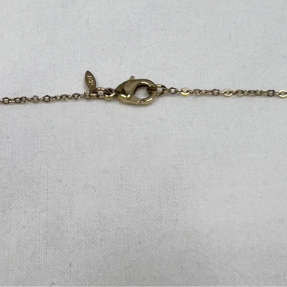 AVON Coral Cabochon Pearl Bead Drop Necklace – Gold Tone Vintage Style - Picture 5 of 8